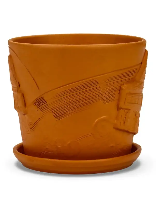 Горшок цветочный с поддоном 2,6 л, d18/h16 см терр-т керамика, Горшок цветочный с поддоном 2,6 л, d18/h16 см терр-т керамика, "Голландия" (М)