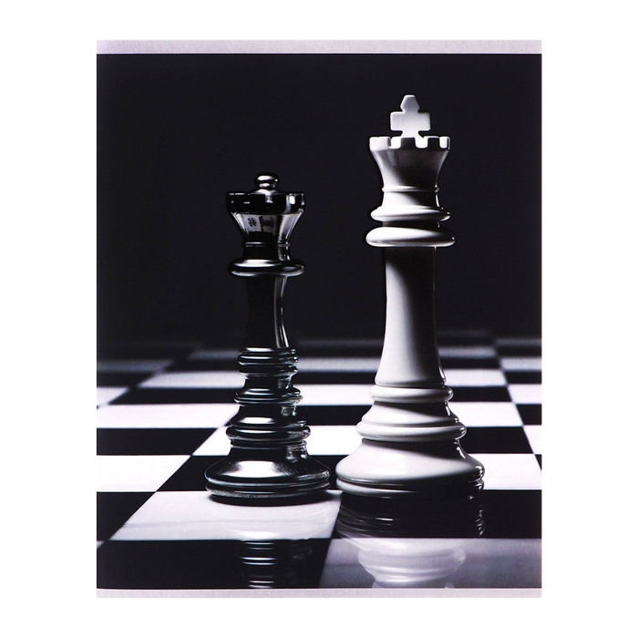 Тетрадь 96 листов в клетку Calligrata Тетрадь 96 листов в клетку Calligrata "Шахматы", обложка мелованный картон, матовая ламинация + выборочный УФ-лак, блок офсет МИКС