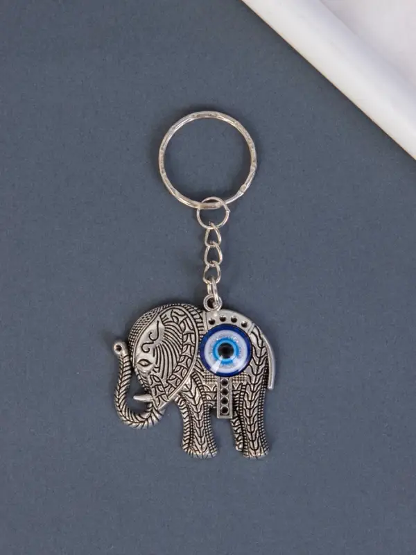 Брелок для ключей на кольце &laquo;Индийский слон от сглаза&raquo;, металл, 4&times;4.5 см