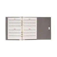 Ежедневник-органайзер, А5, 80 листов, с ручкой, обложка из искусственной кожи, серый