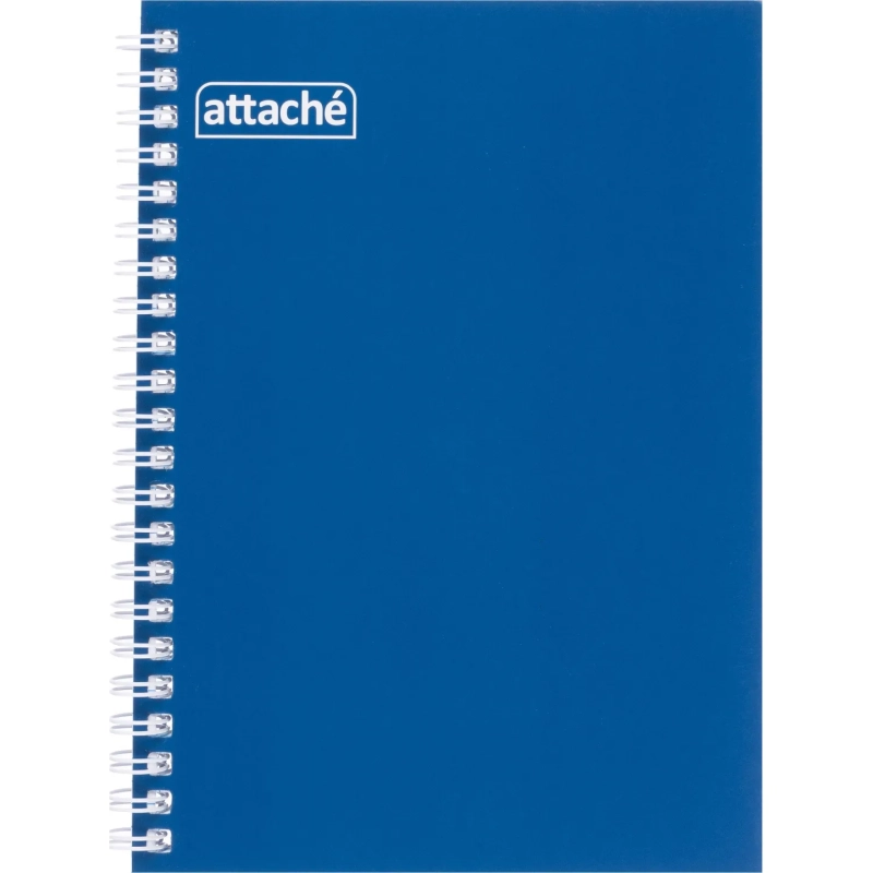 Бизнес-тетрадь А5 80л  ATTACHE, спираль,синий, блок 60г, обложка 215г