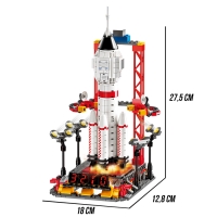 Конструктор «Космос. Ракета», 696 деталей