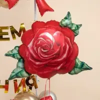 Воздушный шар фольгированный 32" &laquo;Акварельная роза&raquo;, фигура