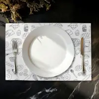 Салфетки сервировочные на стол Доляна Kitchen, 4 шт., 45&times;30 см, белые