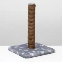 Когтеточка &laquo;Радость&raquo;, 30&times;30&times;40 см, на подставке, джут, серая