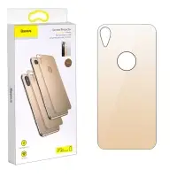 Защитное стекло iPh XR назад Baseus золото