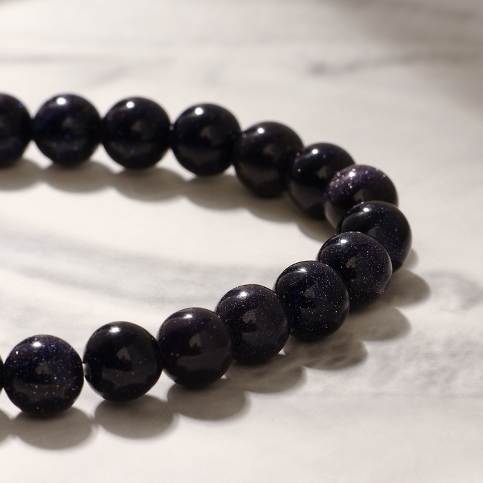 Браслет унисекс «Авантюрин синий», камень, шар №8, d=5,5 см Браслет унисекс «Авантюрин синий», камень, шар №8, d=5,5 см