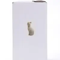 Фигурка полистоун &laquo;Кошечка с золотыми ушками и носиком&raquo; 6.7&times;9&times;18.8 см