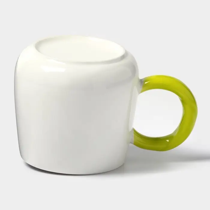 Кружка &laquo;Тюльпан&raquo;, 430 мл, оранжевый цветок, керамика, белая