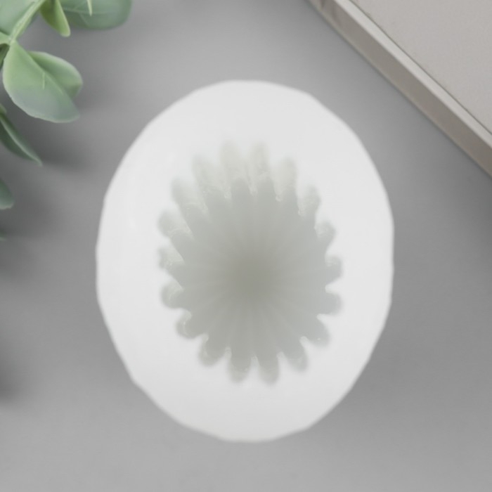 Молд силикон для свечи Молд силикон для свечи "Цилиндр. Полоски вертикальные" 5,5х5,5х12,3 см