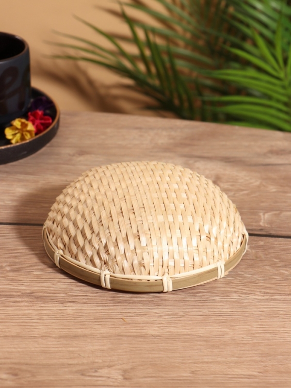 Чаша плетеная в 2 слоя, 15 см, бамбук