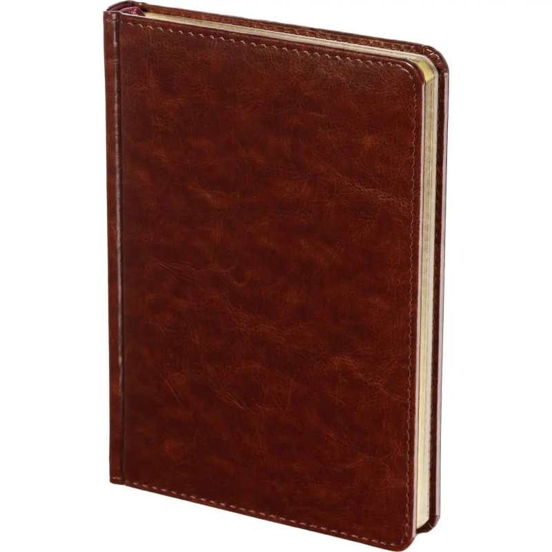 Ежедневник недатированный коричнев,А5,145х205,136л,Sidney NEBRASKA 3-128/03