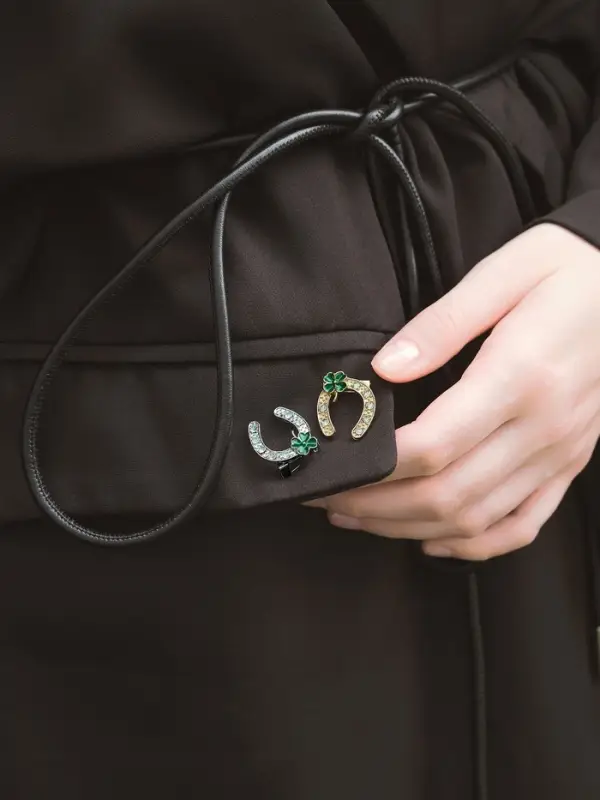 Брошь &laquo;Подкова с клевером - на удачу&raquo;, МИКС