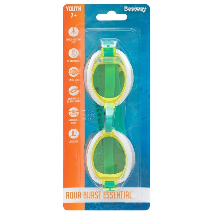 Очки для плавания Ocean Wave, от 7 лет, цвет МИКС, 21048 Bestway Очки для плавания Ocean Wave, от 7 лет, цвет МИКС, 21048 Bestway