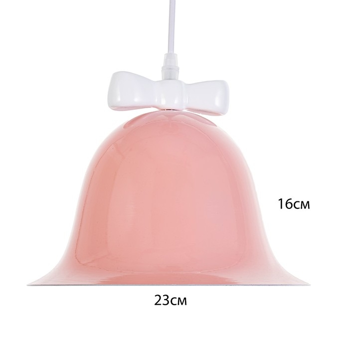 Светильник Светильник "Микки" Е27 40Вт розовый белый 23х23х19-119см BayerLux