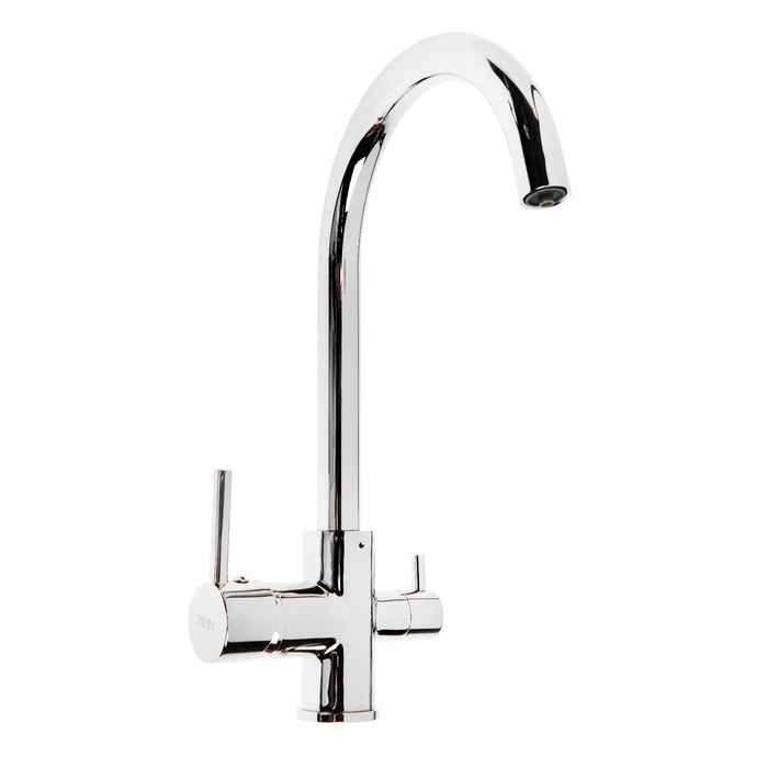 Смеситель для кухни ZEIN ZC-011, с выходом для питьевой воды, латунь, хром Смеситель для кухни ZEIN ZC-011, с выходом для питьевой воды, латунь, хром