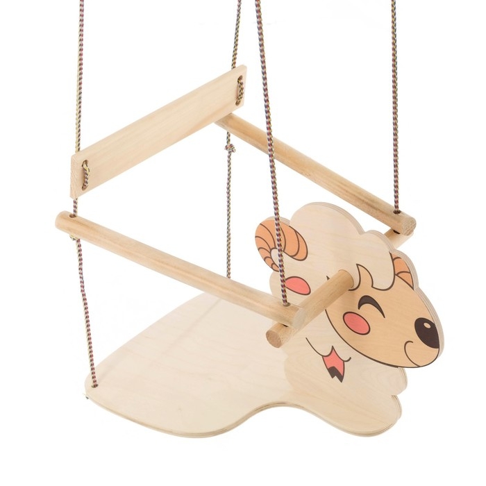 Кресло подвесное  Кресло подвесное "Барашек", деревянное, сиденье 30×30см