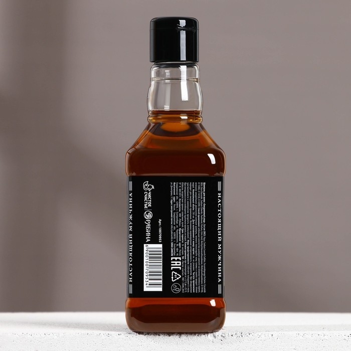 Шампунь для волос во флаконе виски «Крутой мужик», 250 мл, аромат мужского парфюма, Новый Год