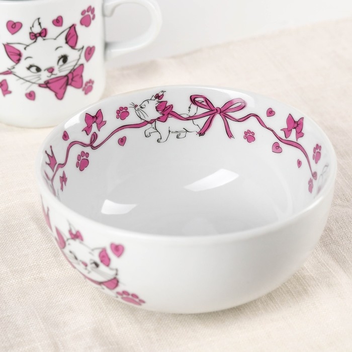 Набор детской посуды, 2 предмета: салатник, кружка Набор детской посуды, 2 предмета: салатник, кружка "Кошечка Мари", Коты Аристократы