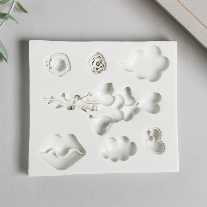 Молд силикон Молд силикон "Любовный флёр" 7 предметов 1,2х9,8х10 см