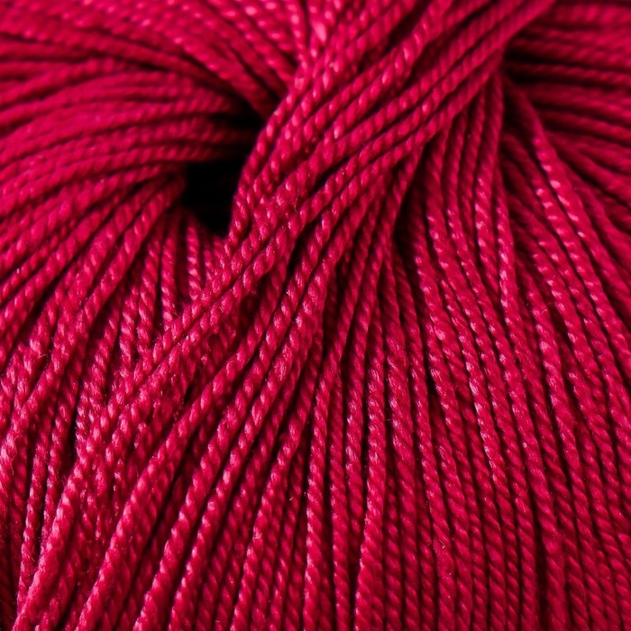 Пряжа Пряжа "Успешная" 100%мерсеризованный хлопок 220м/50гр (07-Бордо)