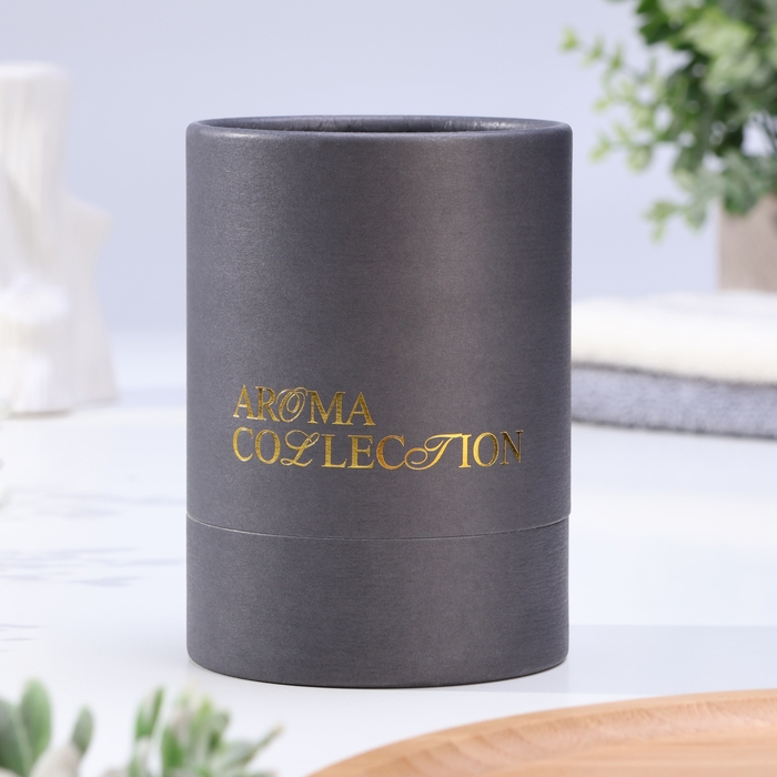 Свеча ароматическая в стакане  Свеча ароматическая в стакане "Aroma collection", 260 г, османтус, в тубусе
