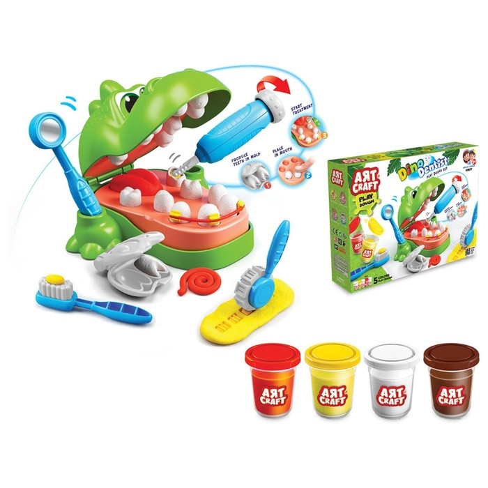Набор для лепки «Дино дантист» Набор для лепки «Дино дантист»