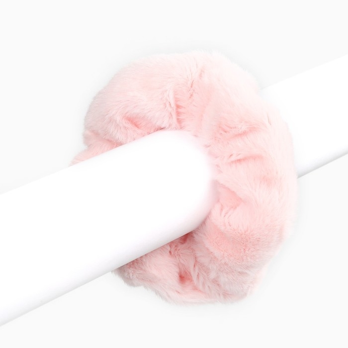 Резинка для волос розовая, пушистая, 11 см, Принцессы Резинка для волос розовая, пушистая, 11 см, Принцессы