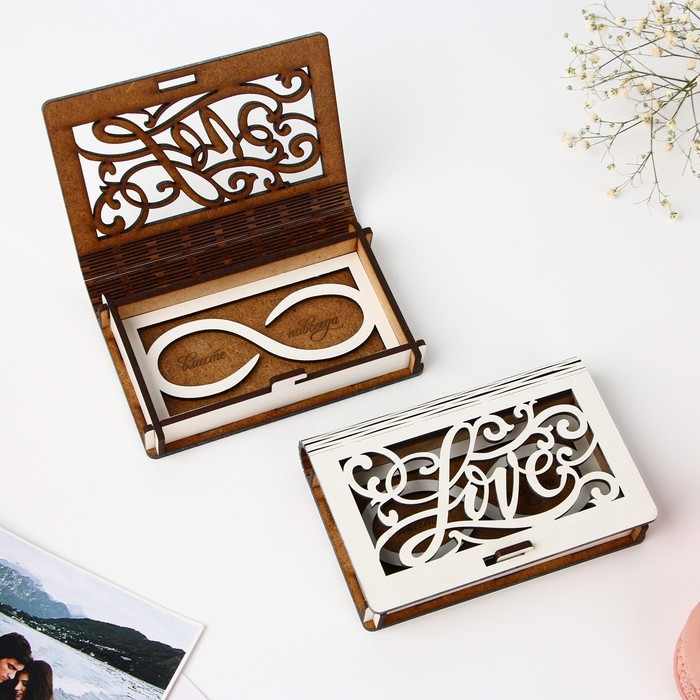 Шкатулка для колец «Бесконечность», 12 х 7,9 см. Шкатулка для колец «Бесконечность», 12 х 7,9 см.