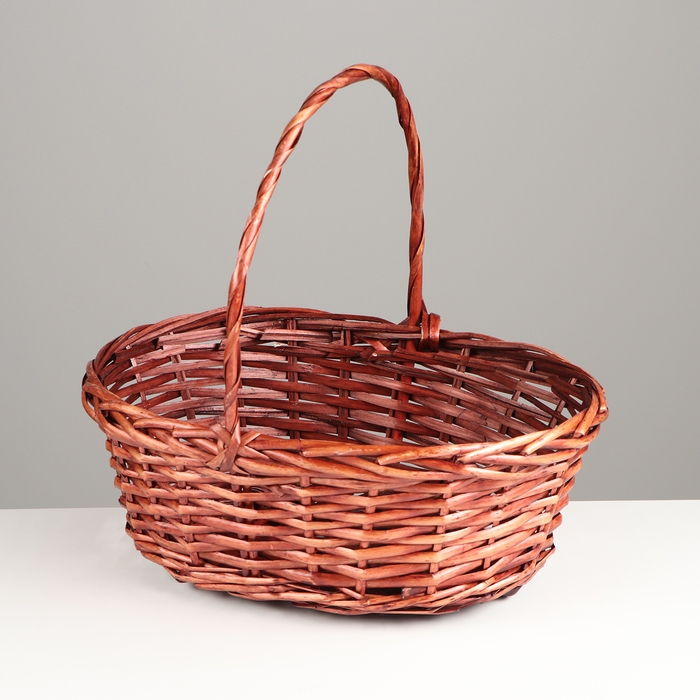 Набор корзин плетеных, 38x30xH14/35см, 33х25xH12.5/30см, 28х20x11/H25 см, 3 шт, ива Набор корзин плетеных, 38x30xH14/35см, 33х25xH12.5/30см, 28х20x11/H25 см, 3 шт, ива