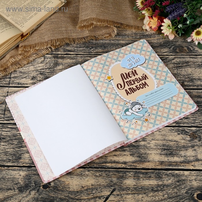 Фотоальбом Фотоальбом "Мой первый альбом (для девочек)" От 0 до 3 лет 48 страниц 19,7х24 см