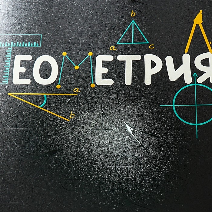 Тетрадь предметная ГЕОМЕТРИЯ, 48 листов в клетку, ErichKrause Inscription, обложка мелованный картон, твин-лак, блок офсет 100% белизна, инфо-блок Тетрадь предметная ГЕОМЕТРИЯ, 48 листов в клетку, ErichKrause Inscription, обложка мелованный картон, твин-лак, блок офсет 100% белизна, инфо-блок