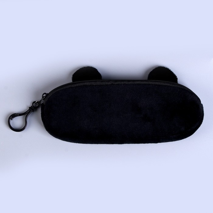 Пенал школьный «Панда», мягкий, 20×6.5 см, плюш, белый Пенал школьный «Панда», мягкий, 20×6.5 см, плюш, белый