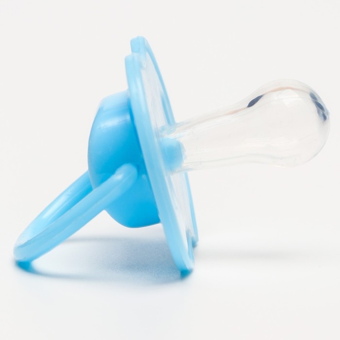 Соска - пустышка силиконовая классическая, от 0 мес., с колпачком, цвет голбой Соска - пустышка силиконовая классическая, от 0 мес., с колпачком, цвет голбой