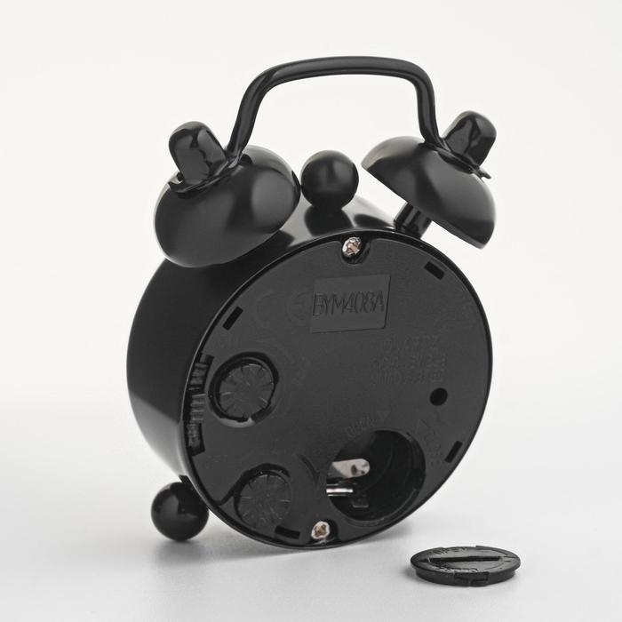 Часы настольные будильник Часы настольные будильник "Классика", циферблат d-4 см, 6.5 х 4.5 см, черные