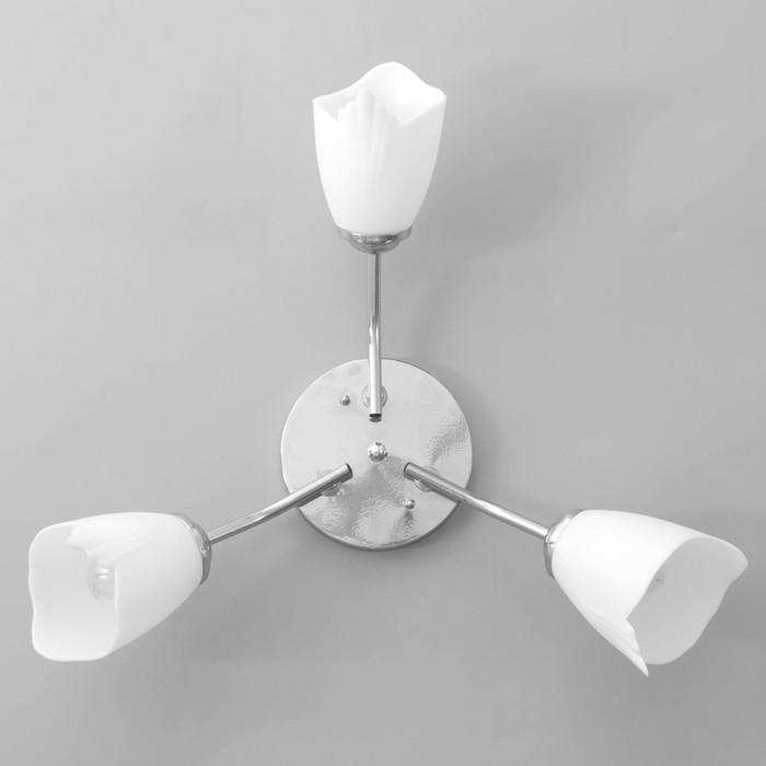 Люстра Оникс 3х15Вт E27 хром 50х50х15см BayerLux Люстра Оникс 3х15Вт E27 хром 50х50х15см BayerLux