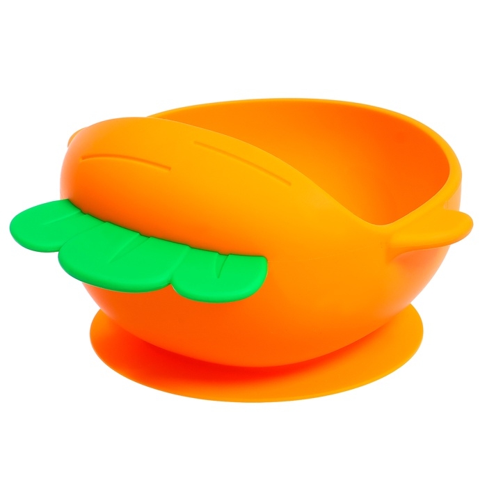Набор для кормления, пищевой силикон, цвет оранжевый Набор для кормления, пищевой силикон, цвет оранжевый