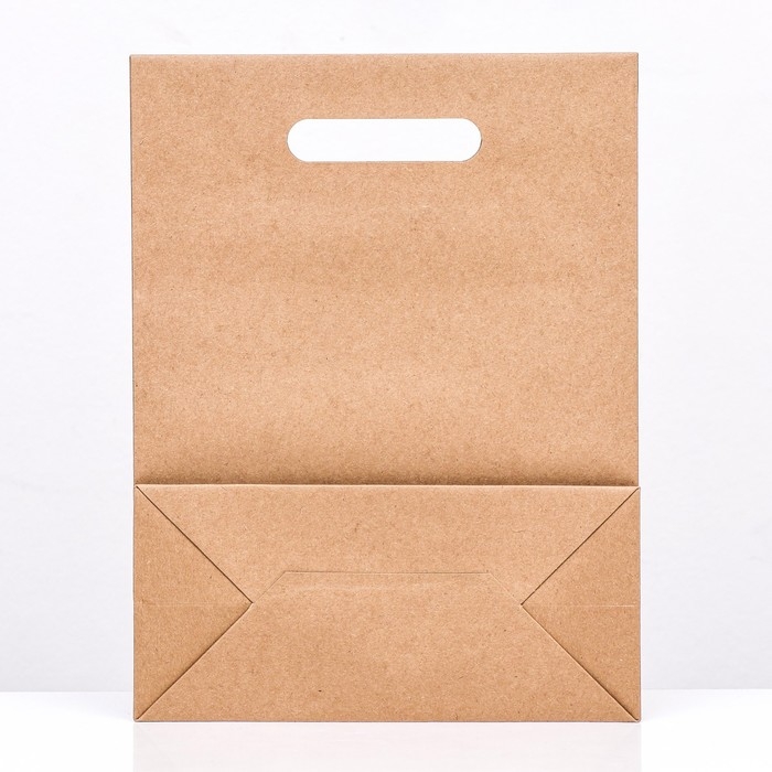 Коробка-пакет с ручкой, крафт, 32 х 23 х 11 см Коробка-пакет с ручкой, крафт, 32 х 23 х 11 см