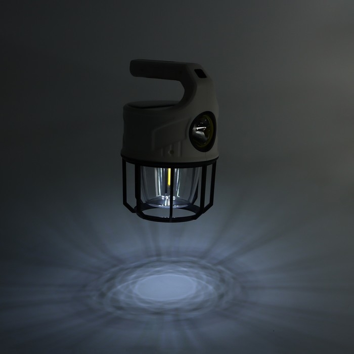 Фонарь кемпинговый аккумуляторный, 3.6 Вт, 2400 мАч, 2835SMD, 9 режимов, солнечная батарея Фонарь кемпинговый аккумуляторный, 3.6 Вт, 2400 мАч, 2835SMD, 9 режимов, солнечная батарея