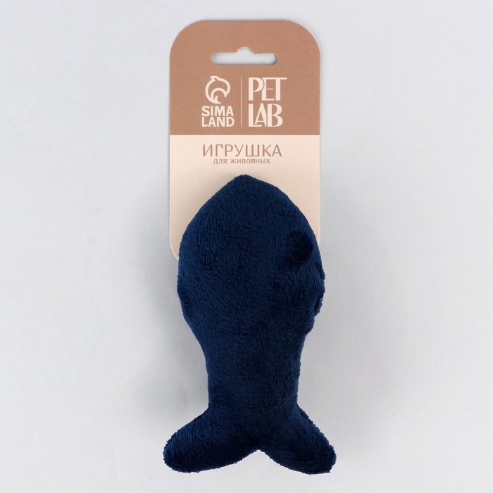 Игрушка для кошки «Рыбка» с кошачьей мятой, синяя Игрушка для кошки «Рыбка» с кошачьей мятой, синяя