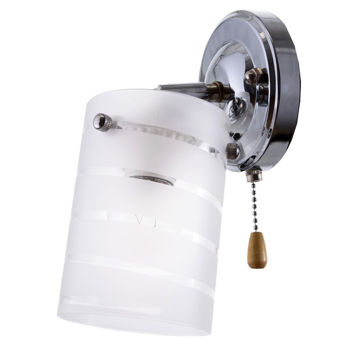 Бра 2017/1CR E27 60Вт хром 15х11х17 см