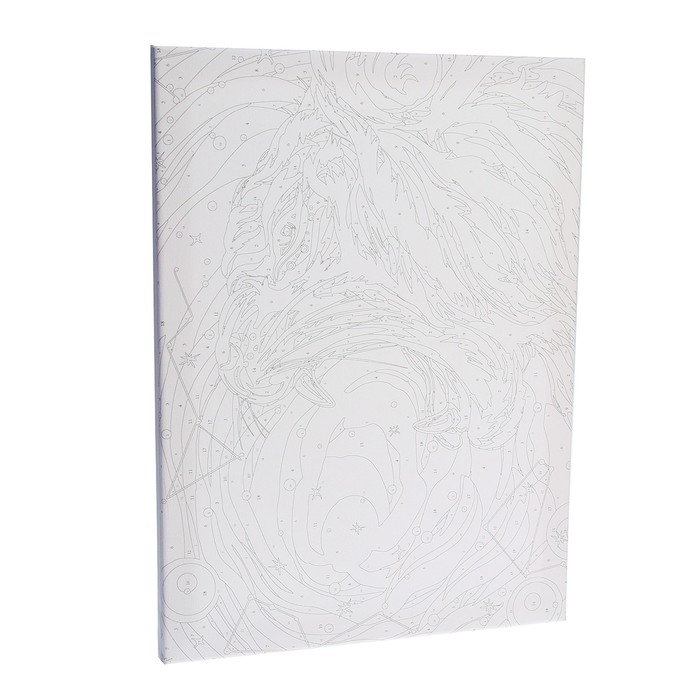 Картина по номерам на холсте с подрамником «Космический тигр», 30х40 см Картина по номерам на холсте с подрамником «Космический тигр», 30х40 см