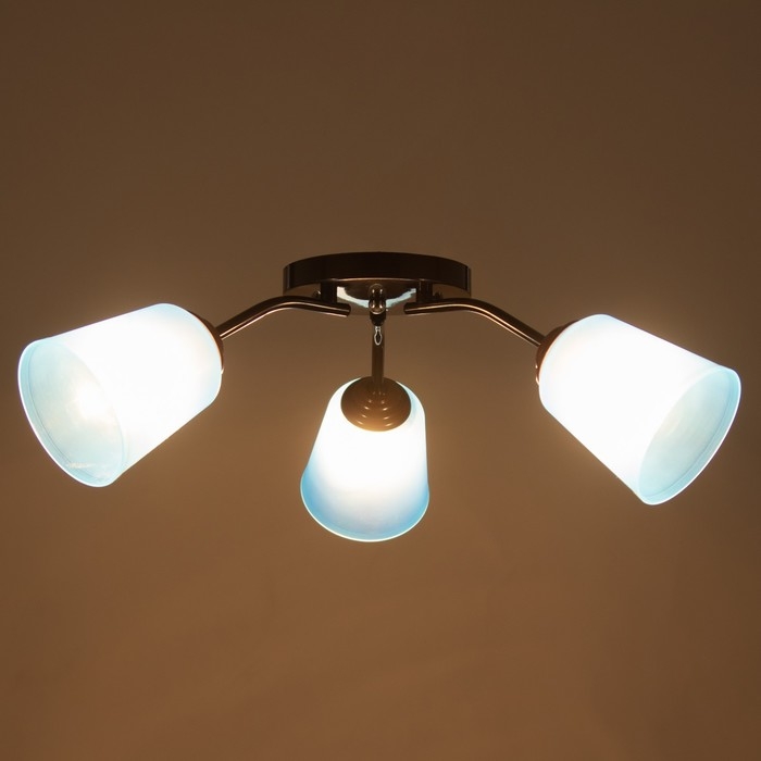 Люстра Люстра "Онлайн" (цилиндр) 3х15Вт Е27 МОДЕЛЬ: BR 00216 венге/синий