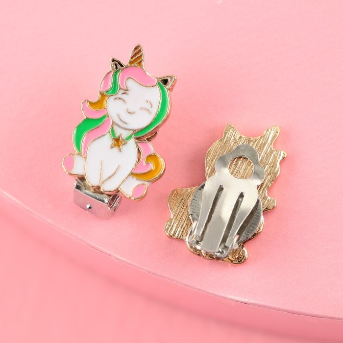 Серьги клипсы детские «Волшебная» Серьги клипсы детские «Волшебная»