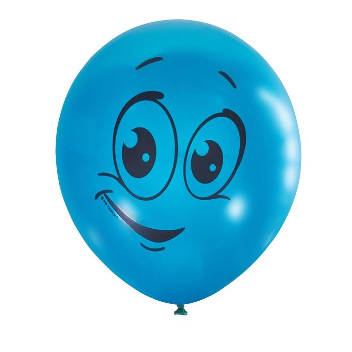 Набор шаров 12" &laquo;Улыбки&raquo;, пастель, 1-сторонний, набор 5 шт.