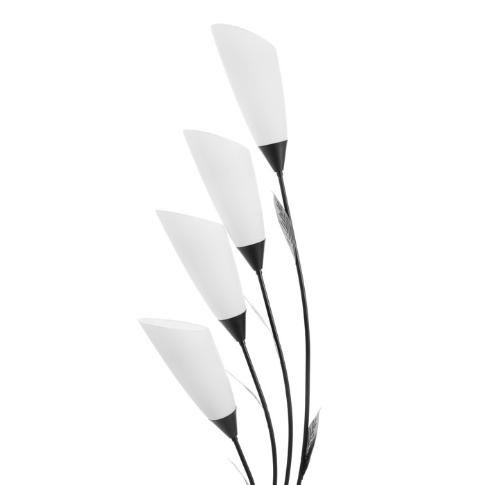 Торшер  Торшер "Ариадна" 4хЕ27 15Вт чёрно-белый h.170 см