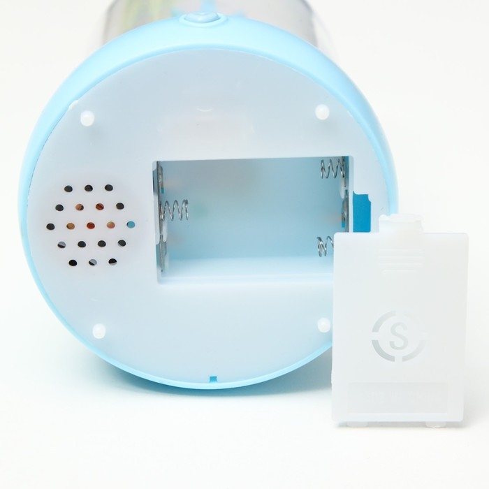 Ночник музыкальный колба Ночник музыкальный колба "Единорог" LED 3хААА голубой 9,5х9,5х16 см