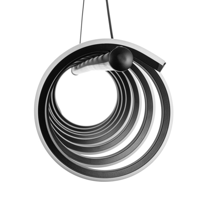 Светильник с ПДУ Светильник с ПДУ "Спираль" LED 130Вт 3000-6000К черный 100х19х21 см