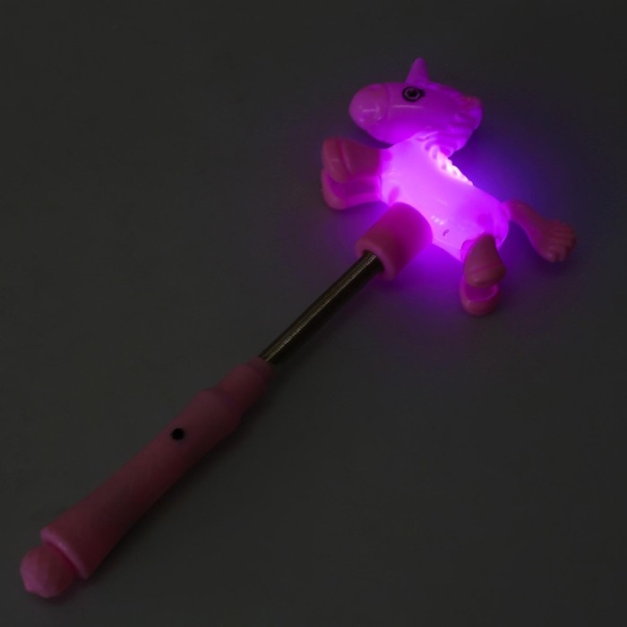 Палочка световая «Единорог», на пружине Палочка световая «Единорог», на пружине