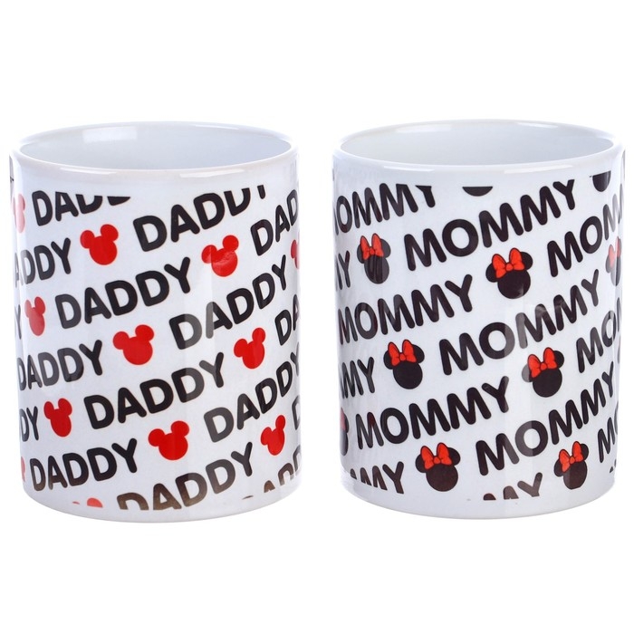Набор парных кружек, 350 мл Набор парных кружек, 350 мл "Mammy, Daddy", Микки и друзья